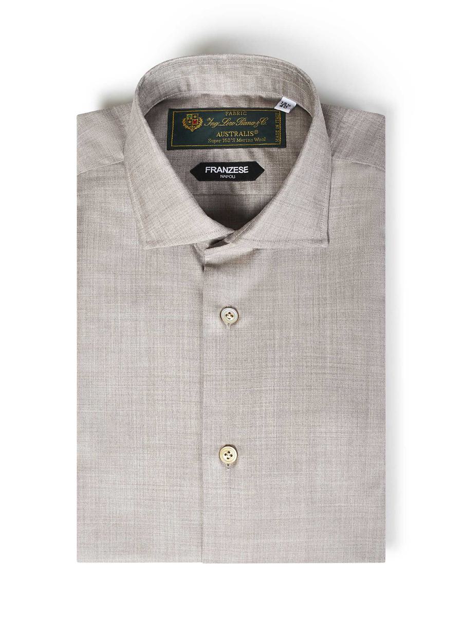 Franzese Collection Franzese Napoli Donald Trump Model Shirt In Neutral