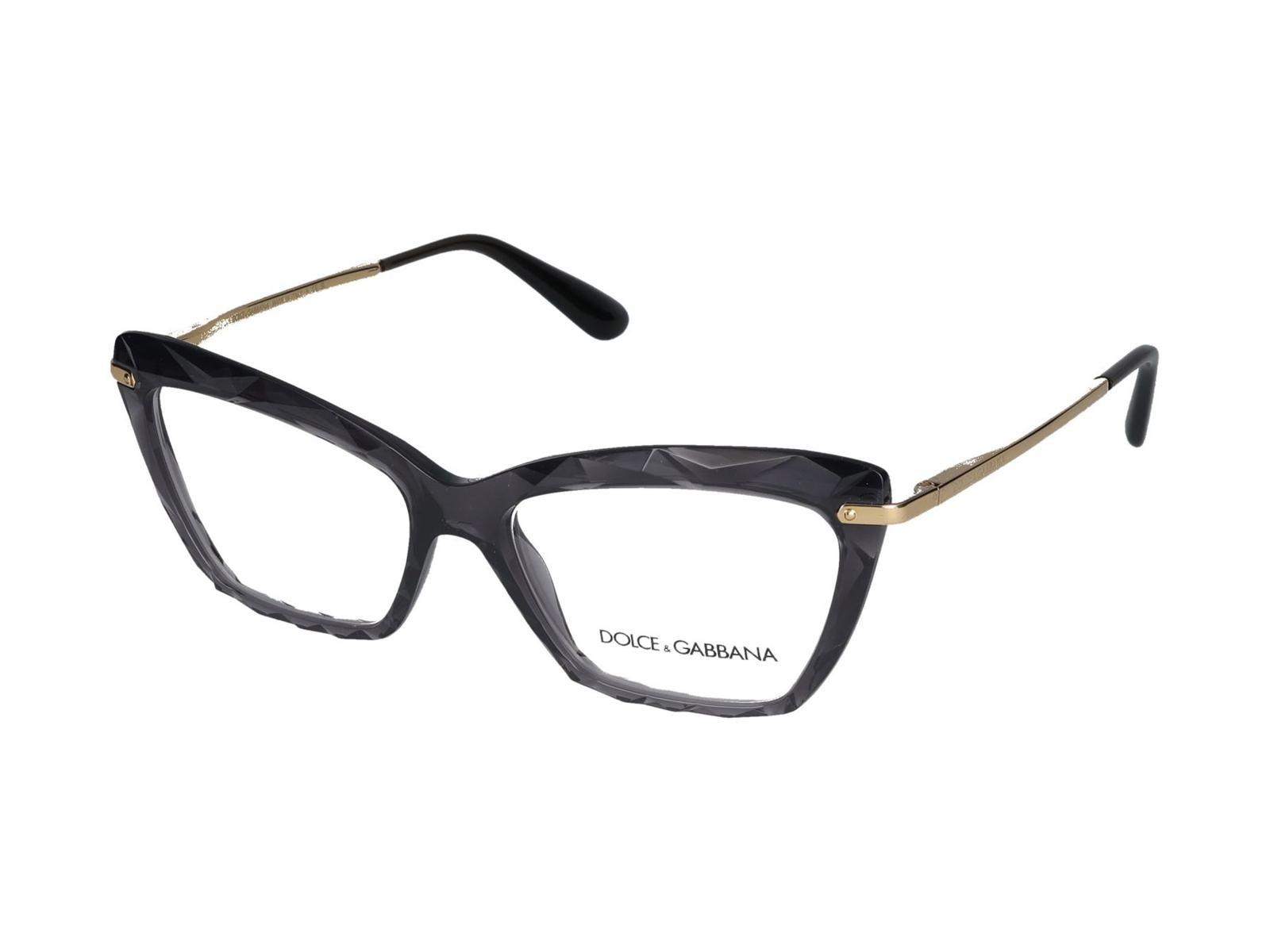 Shop Dolce & Gabbana Eyeglasses In Grey Transparent
