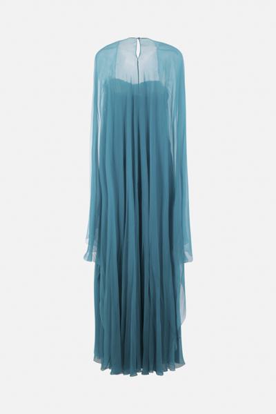 Shop Alberta Ferretti Dresses In Turquoise