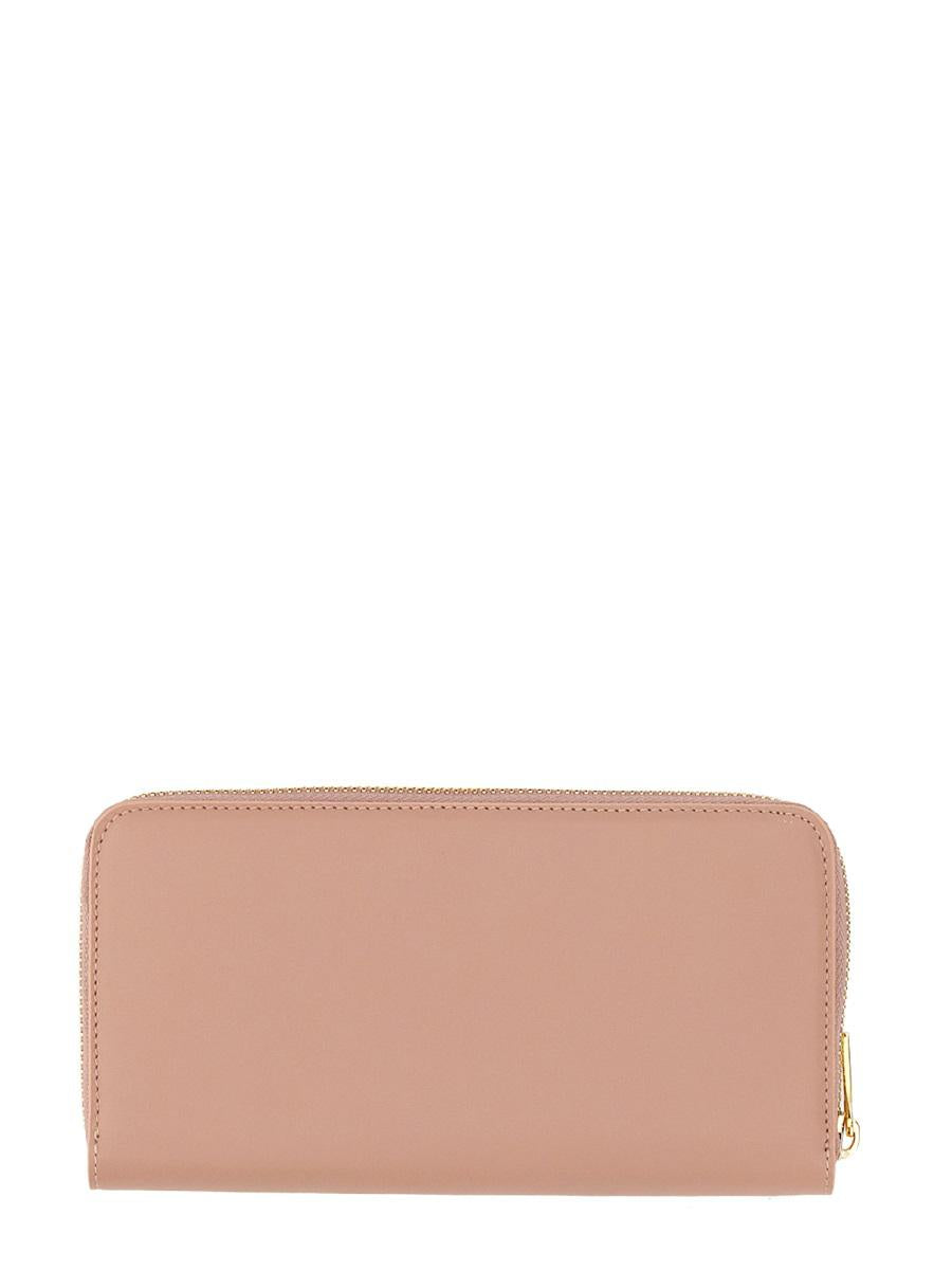 Shop N°21 Leather Wallet In Powder