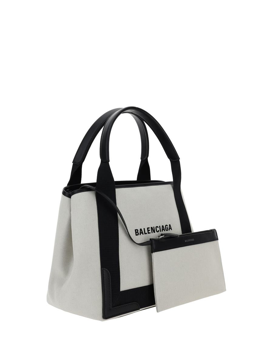 Shop Balenciaga Handbags In Natural/black