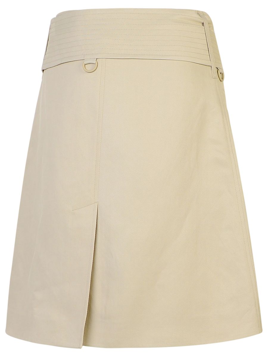Shop Burberry '' 'midi' Beige Miniskirt
