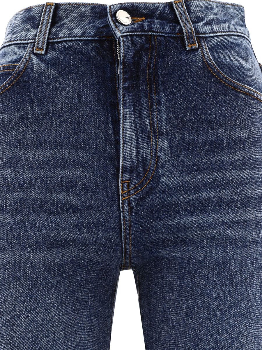 Shop Chloé Flared Jeans In Blue