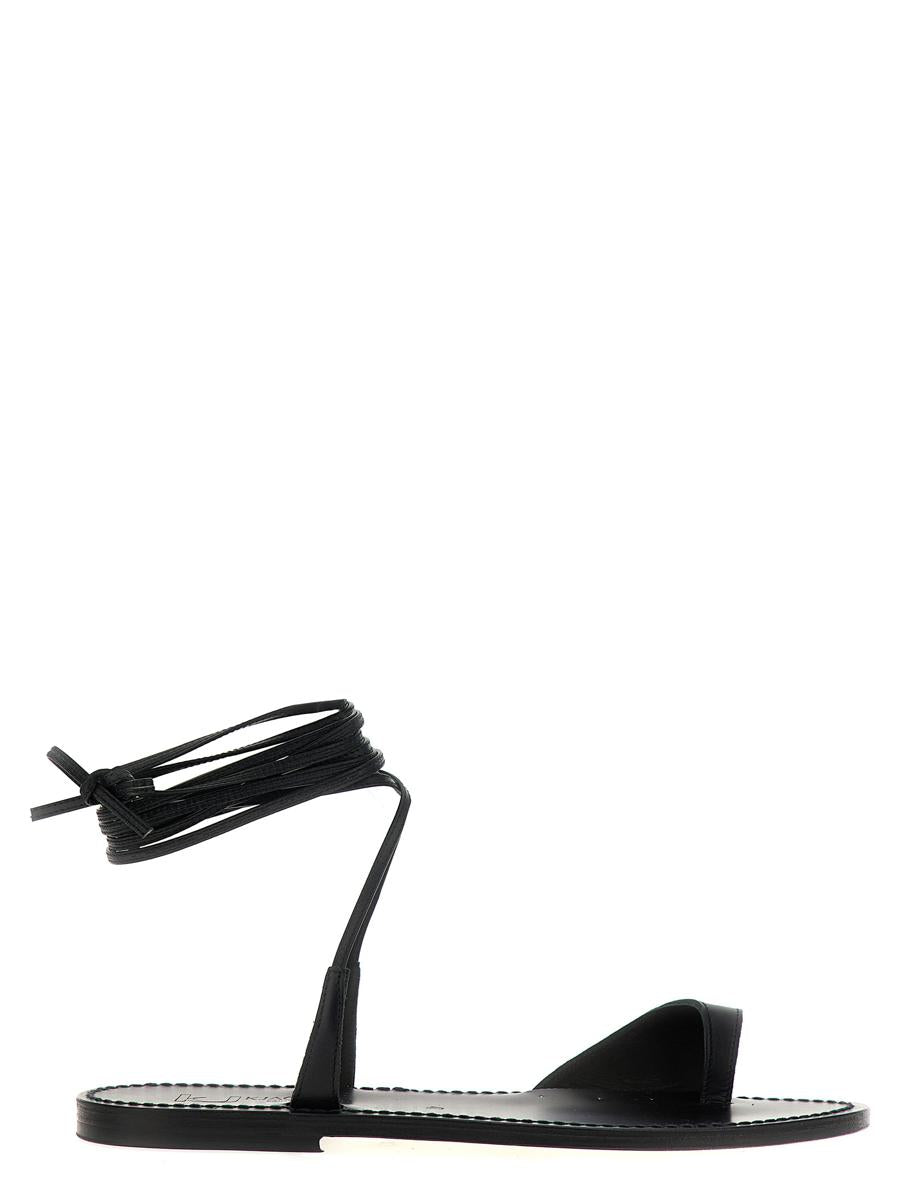 Kjacques K.jacques 'bascra' Sandals In Black