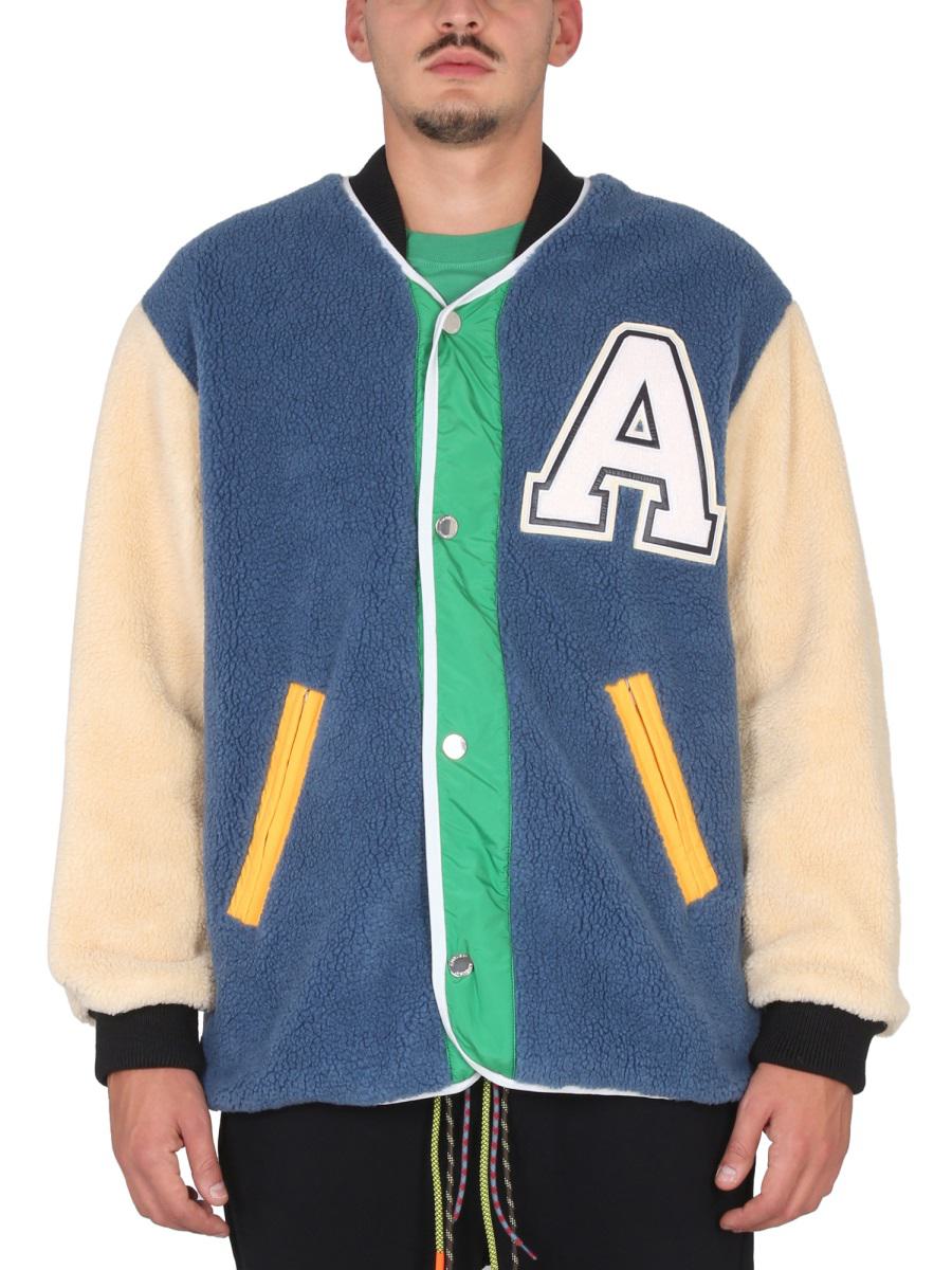 Shop Ambush Layered College Jacket In Multicolour