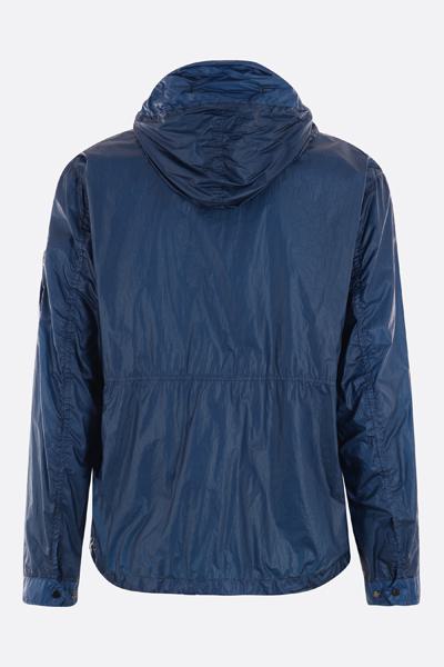 Shop C.p. Company Coats In Ink Blue