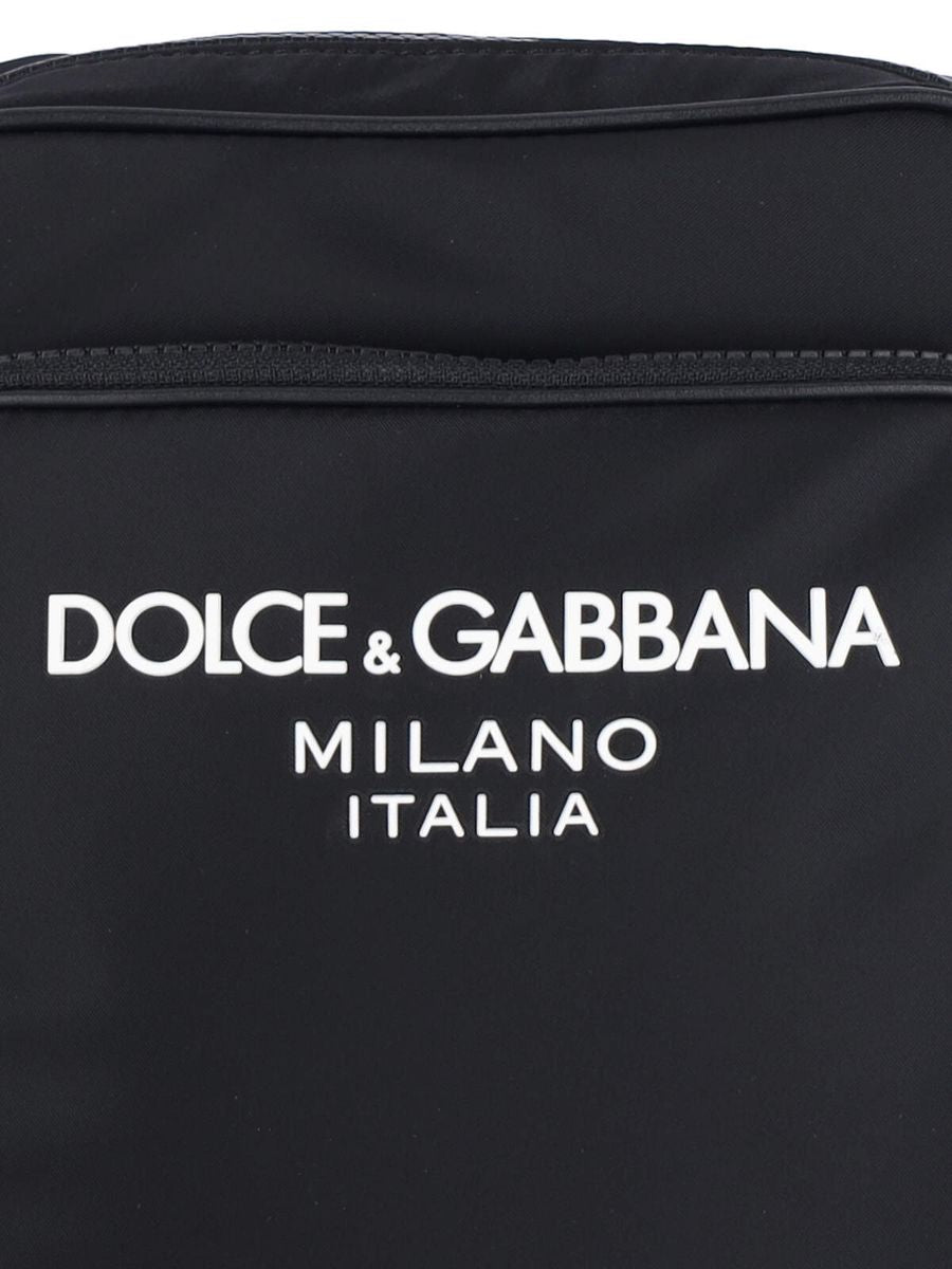 Shop Dolce & Gabbana Nylon Messenger Bag In Black