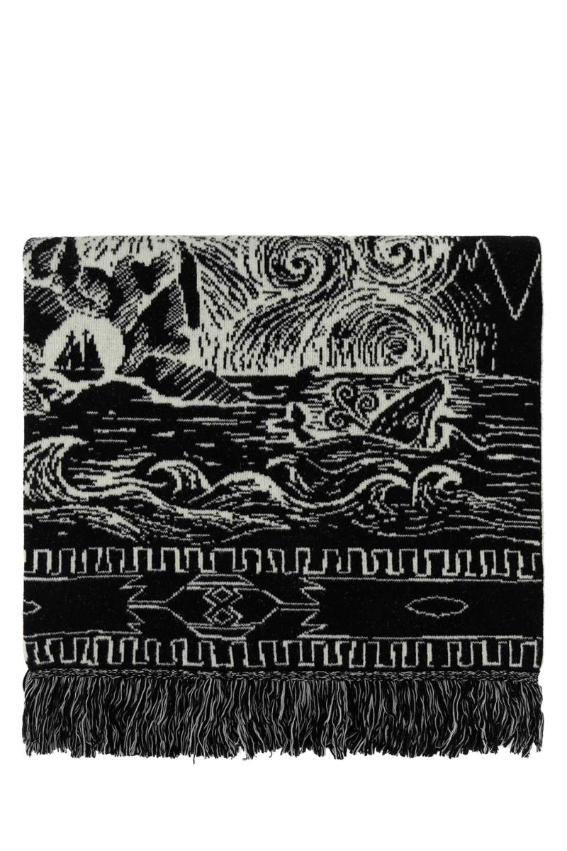 Alanui Fringed Edge Scarf In Printed