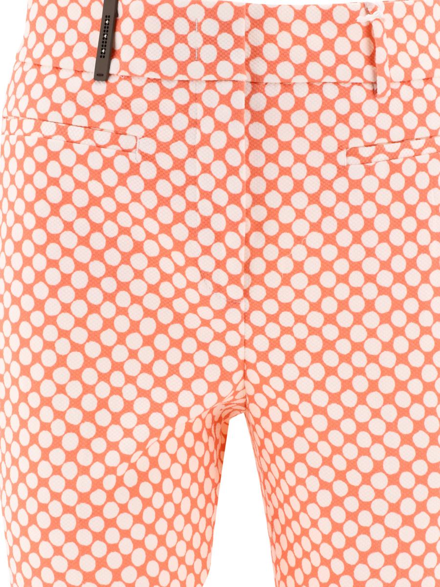 Shop Peserico Polka-dots Trousers In Pink