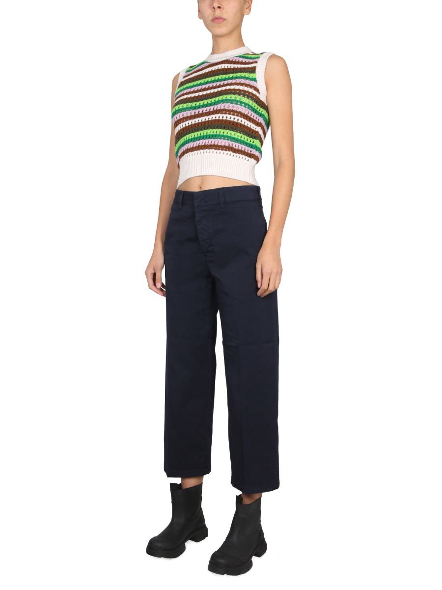 Shop Department 5 Cotton Pants In Blue