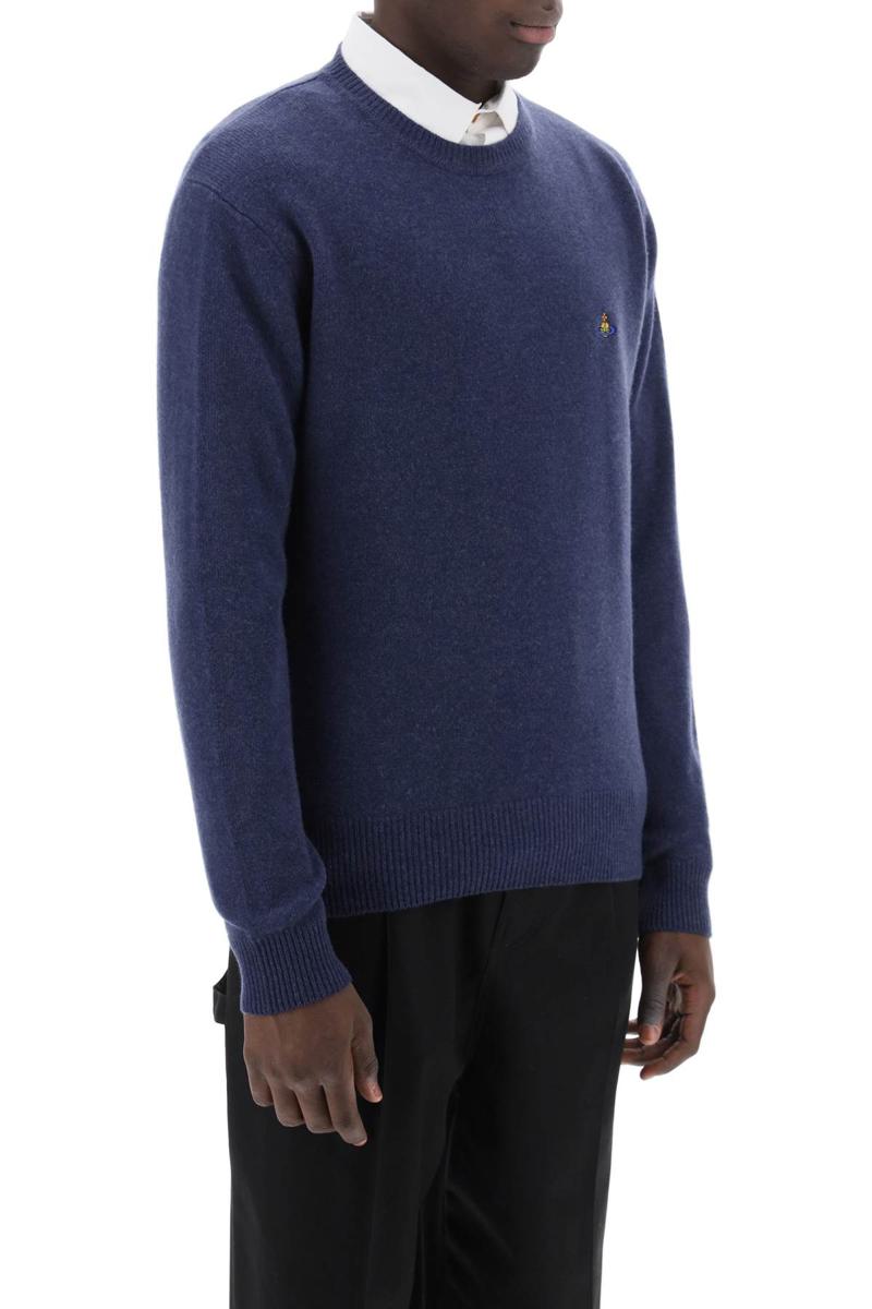 Shop Vivienne Westwood Alex Merino Wool Sweater In Blu