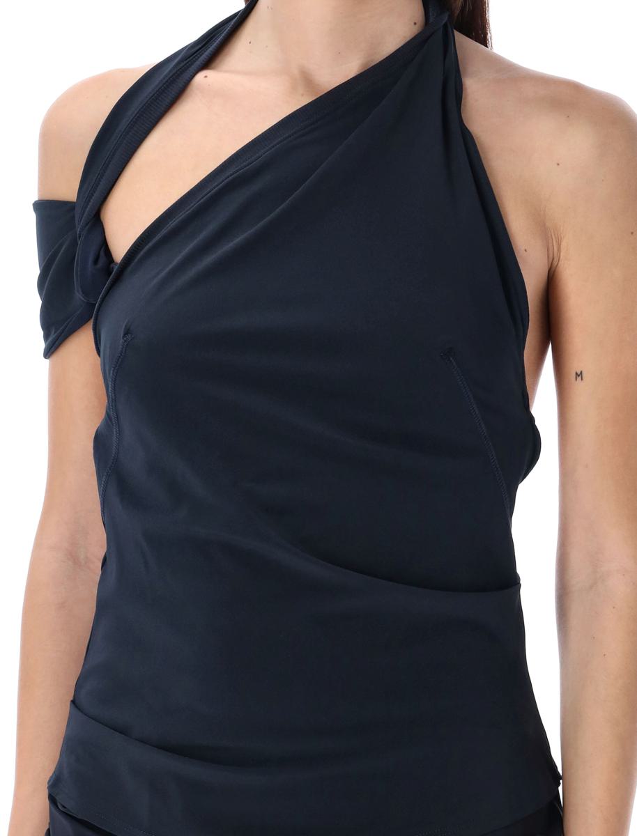 Shop Nike Women's Jersey Mini Dress In Dark Obsidian