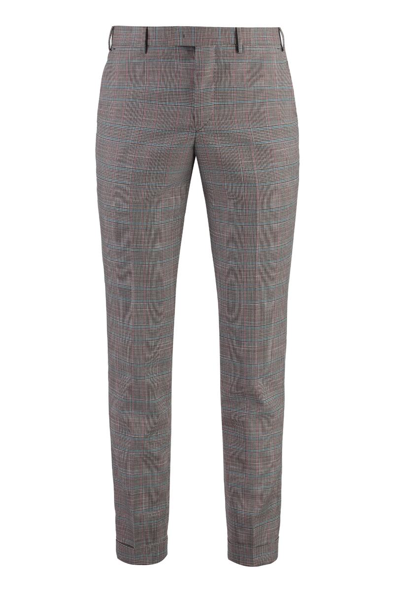 Pt01 Wool Trousers In Gray