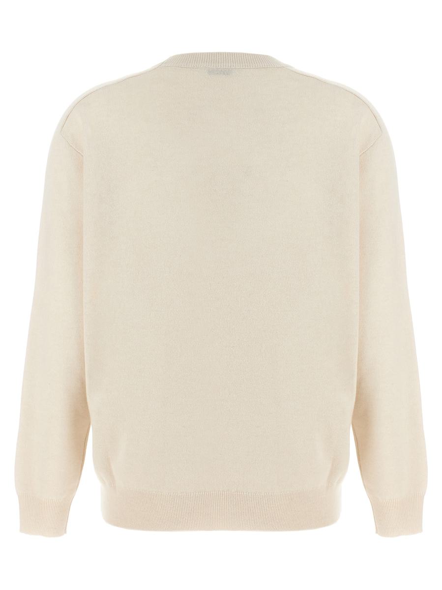 Shop Brunello Cucinelli 'monile' Sweater In White