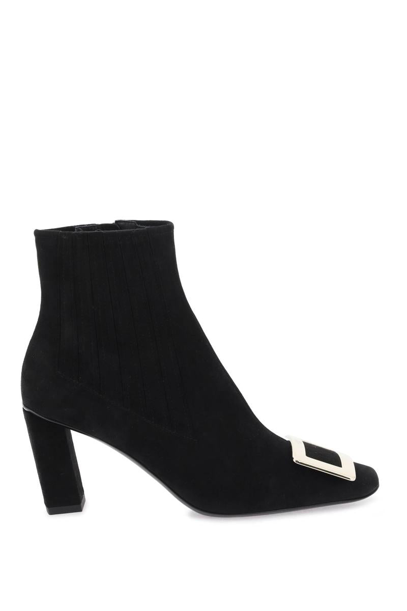 Shop Roger Vivier 'belle Vivier' Chelsea Boots In Nero