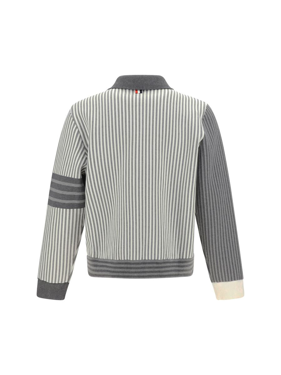 Shop Thom Browne Sweatshirts In Tonal Grey