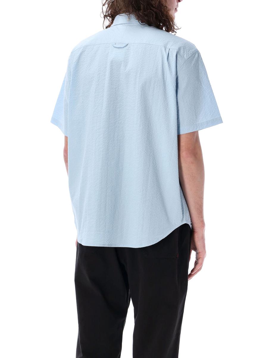 Shop Nike Seersucker Shirt Life In Armory Blue