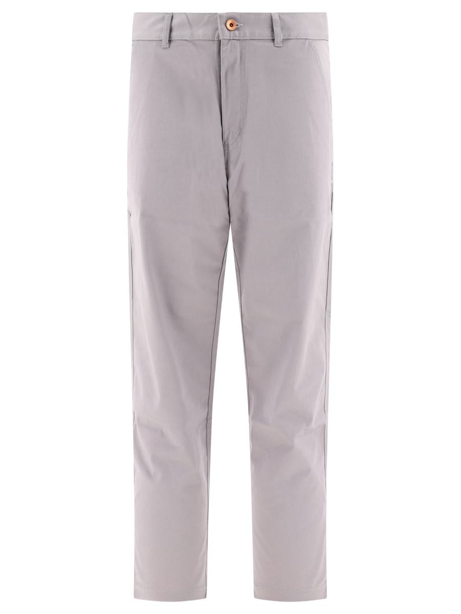 Shop Andblue "carpenter" Trousers In Grey