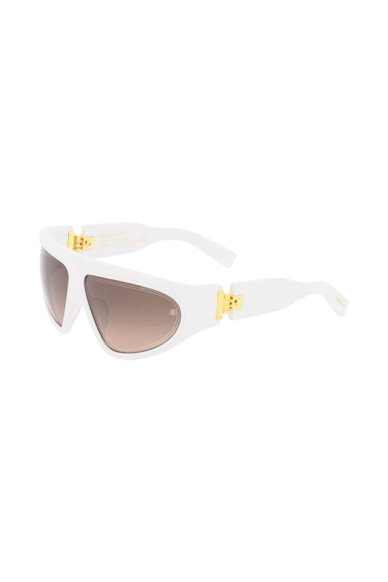 Shop Balmain B-escape Sunglasses In Bianco