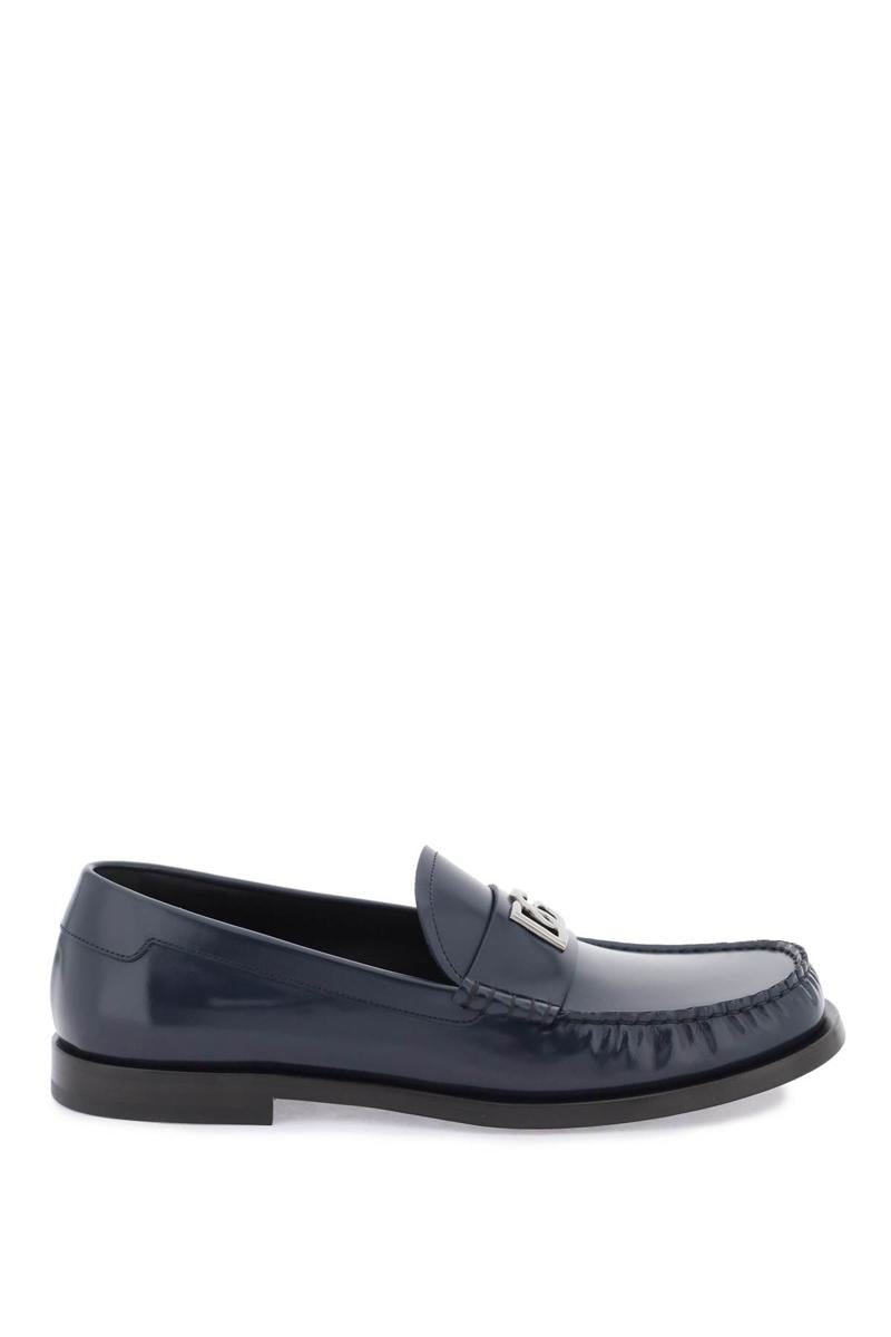 Shop Dolce & Gabbana City Blanco Loafers In Blu