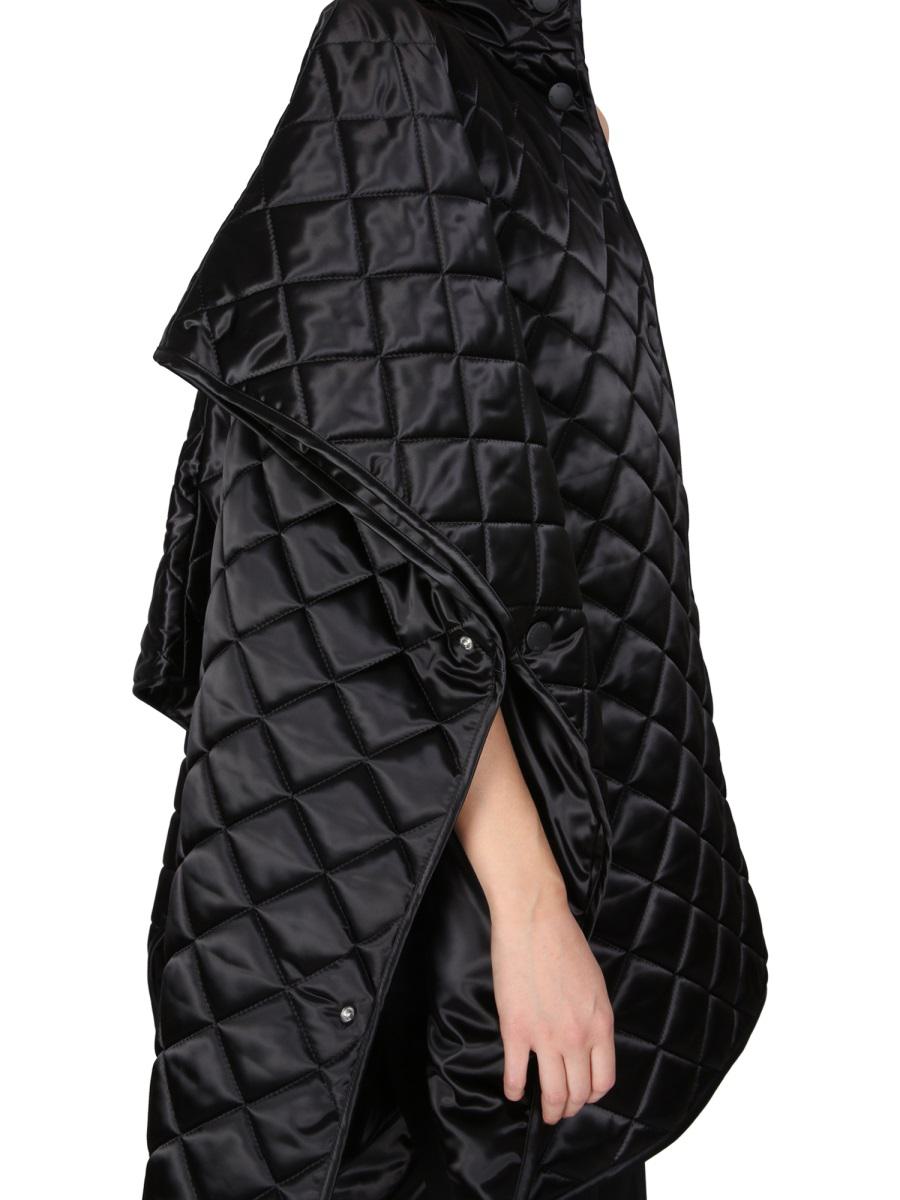 Shop Boutique Moschino Quilted Jacket In Black