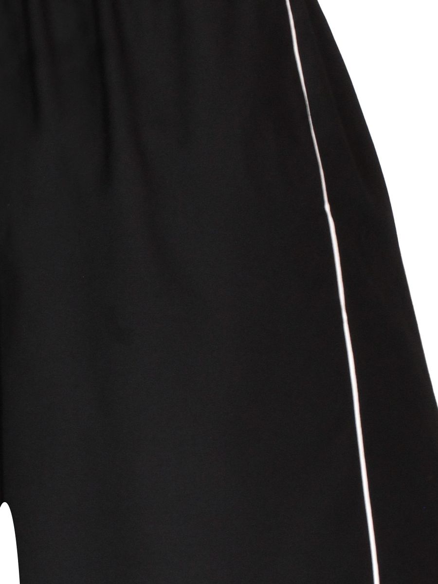 Shop Valentino Embroidered Silk Shorts In Black