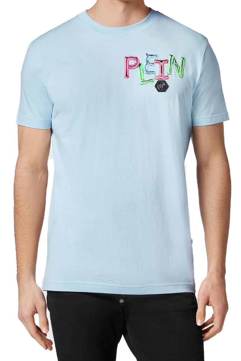 Shop Philipp Plein T-shirt In Blue