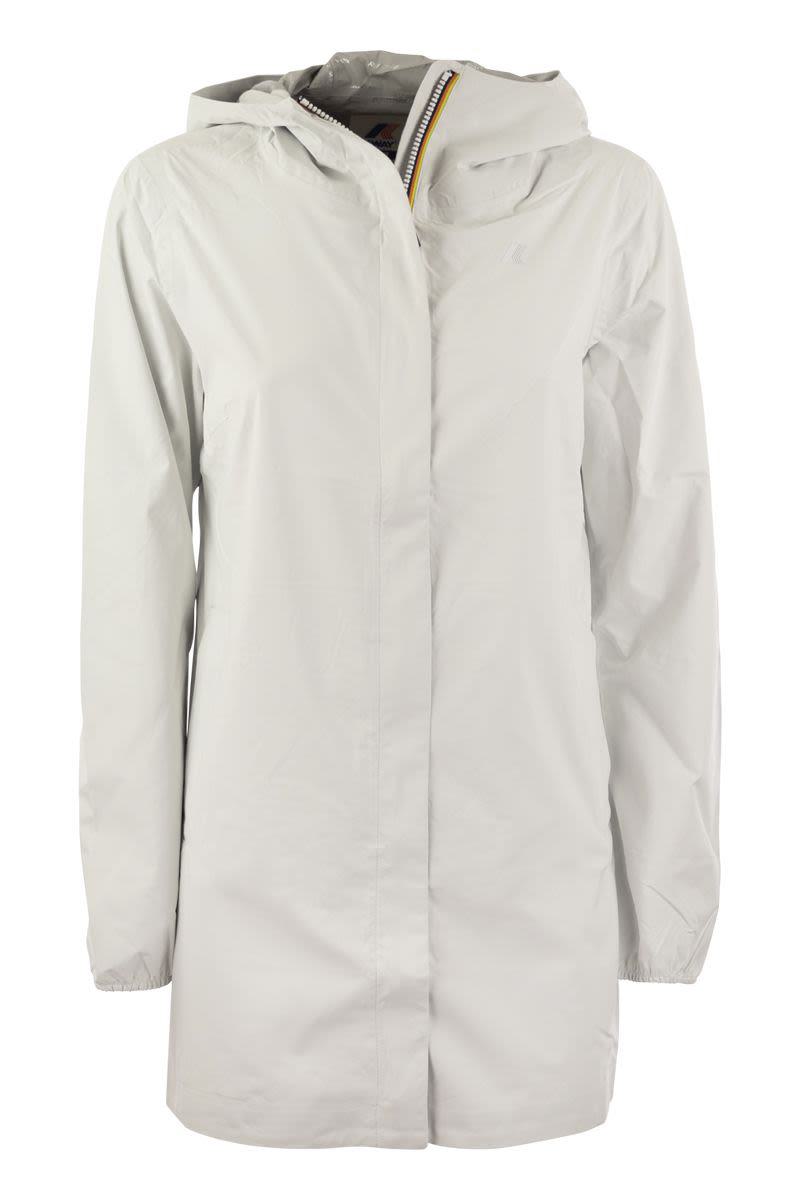 Shop K-way Sophie Stretch - Hooded Jacket In White