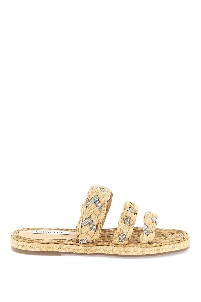 Shop Aquazzura Coastal Flat Esp In Neutro