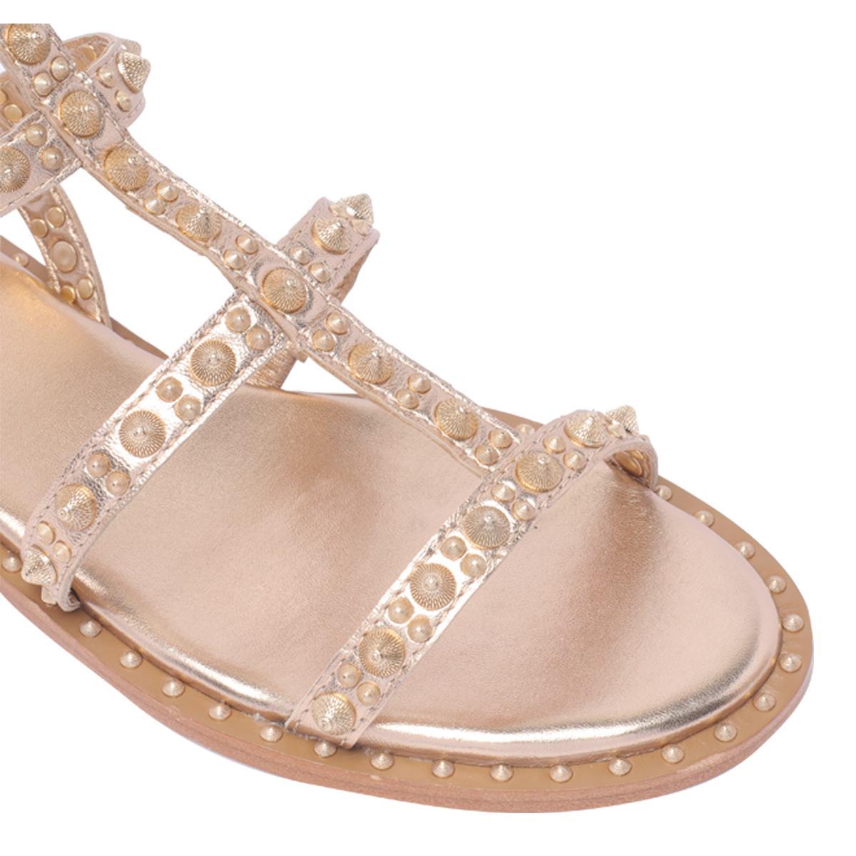 Shop Ash Sandals In Golden