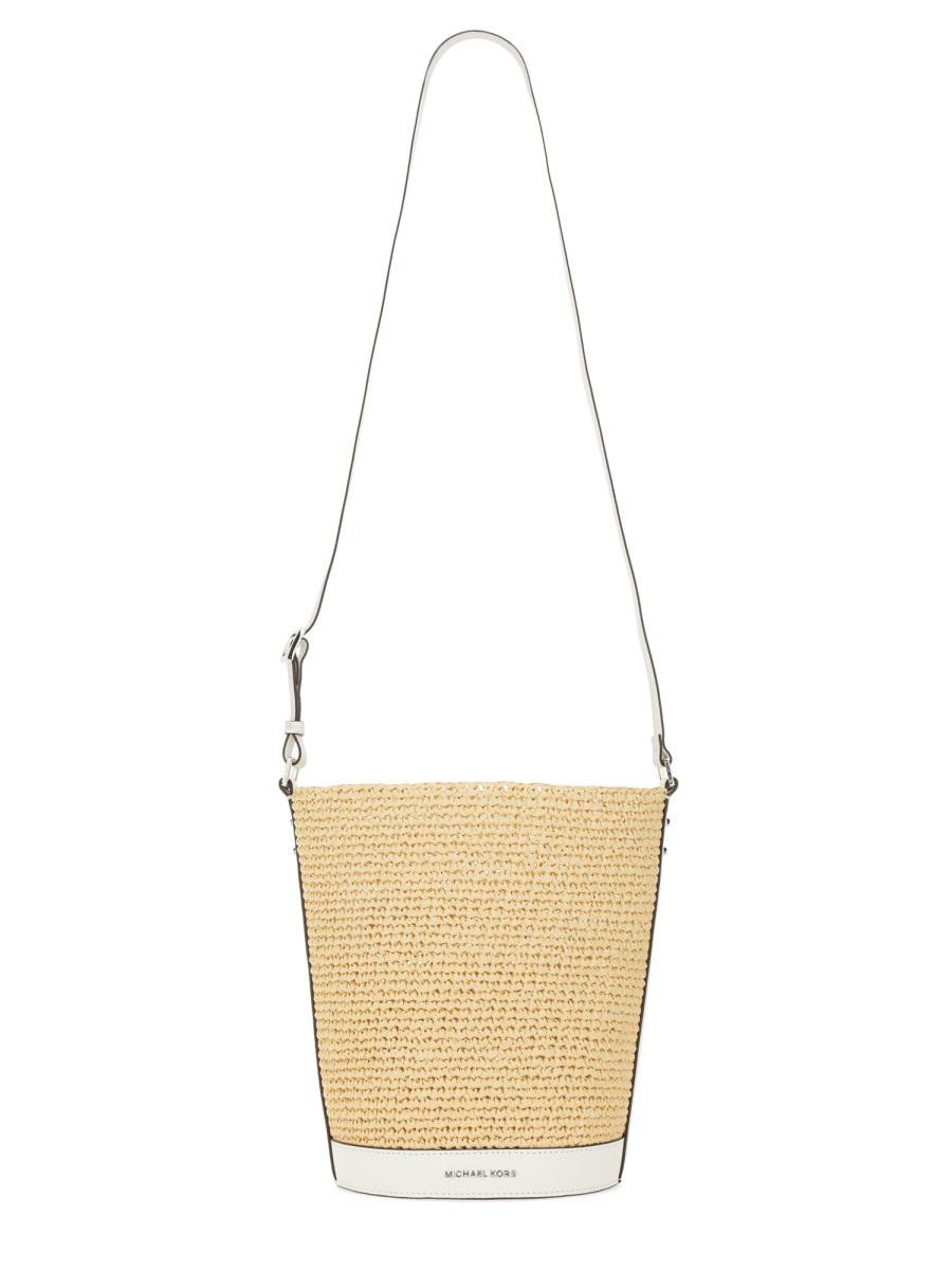 Shop Michael Kors Townsend Shoulder Bag In Ivory