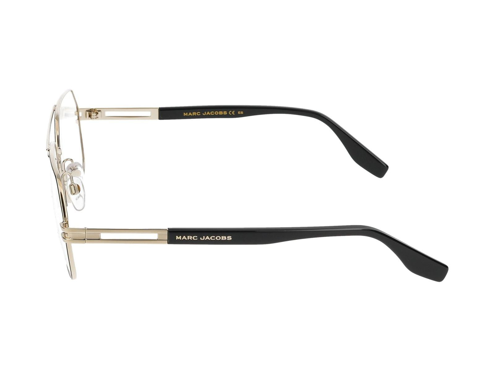 Shop Marc Jacobs Eyeglasses In Gold Black