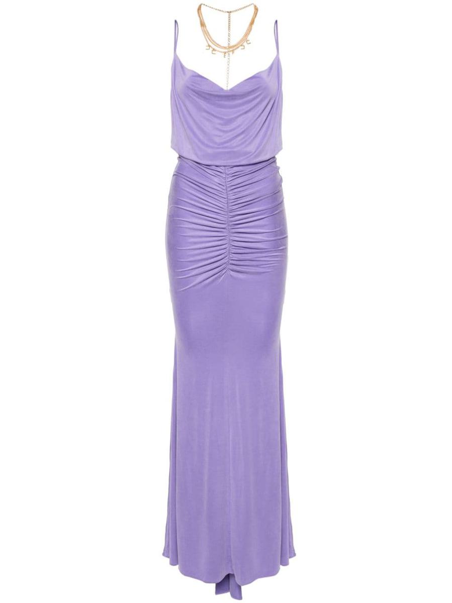 Shop Elisabetta Franchi Dresses In Purple