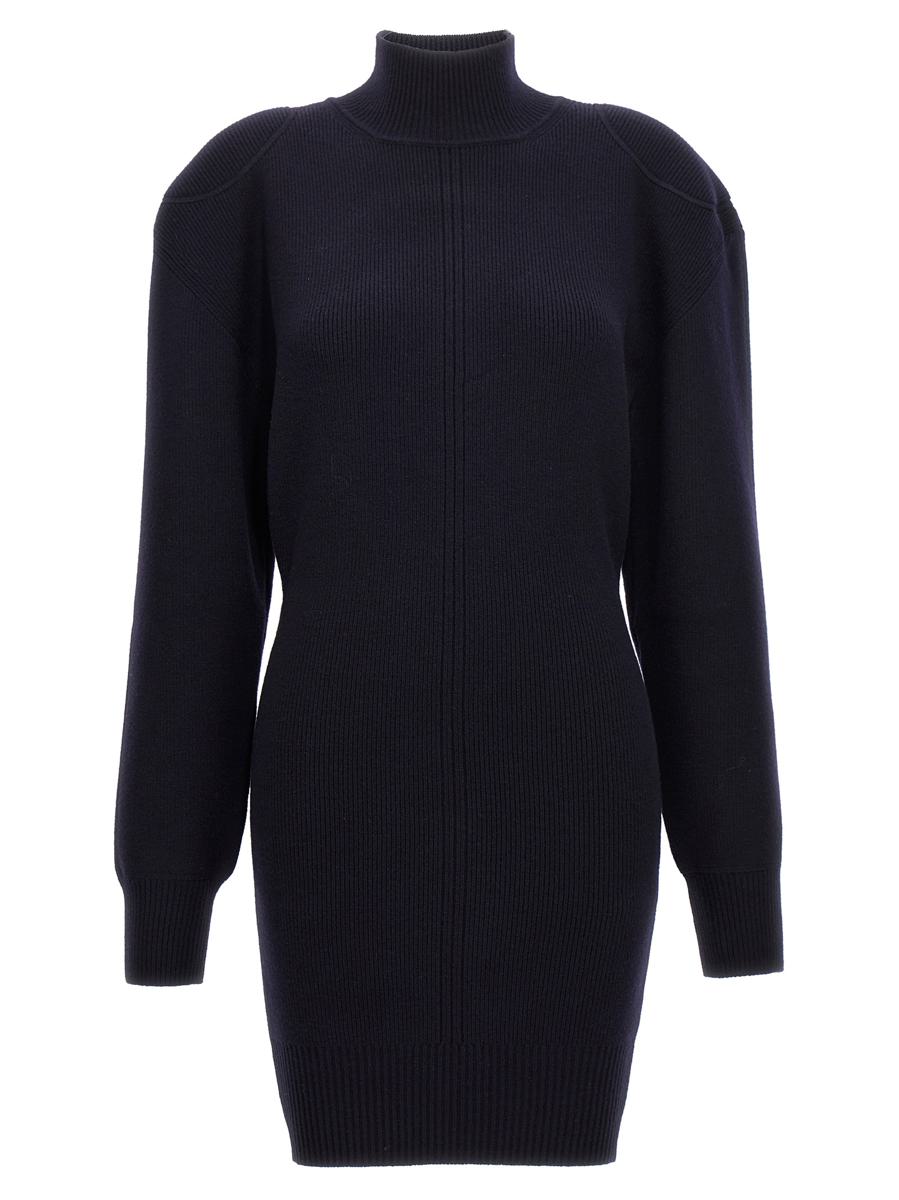 Shop Stella Mccartney Knitted Dress In Blue