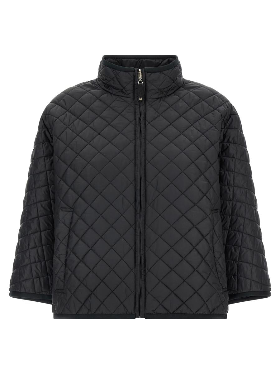 Max Mara The Cube Delfina Reversible Hood In Black