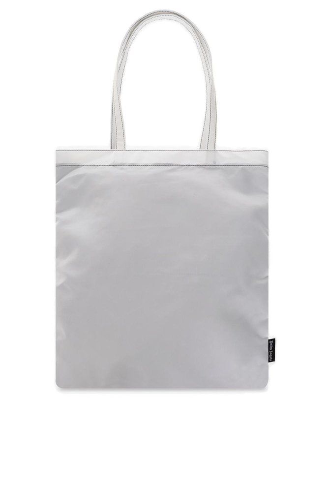Shop Palm Angels Tote Bags In Black&white
