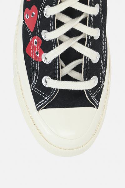 Shop Comme Des Garçons Play X Converse Comme Des Garcons Play Converse Sneakers In Black