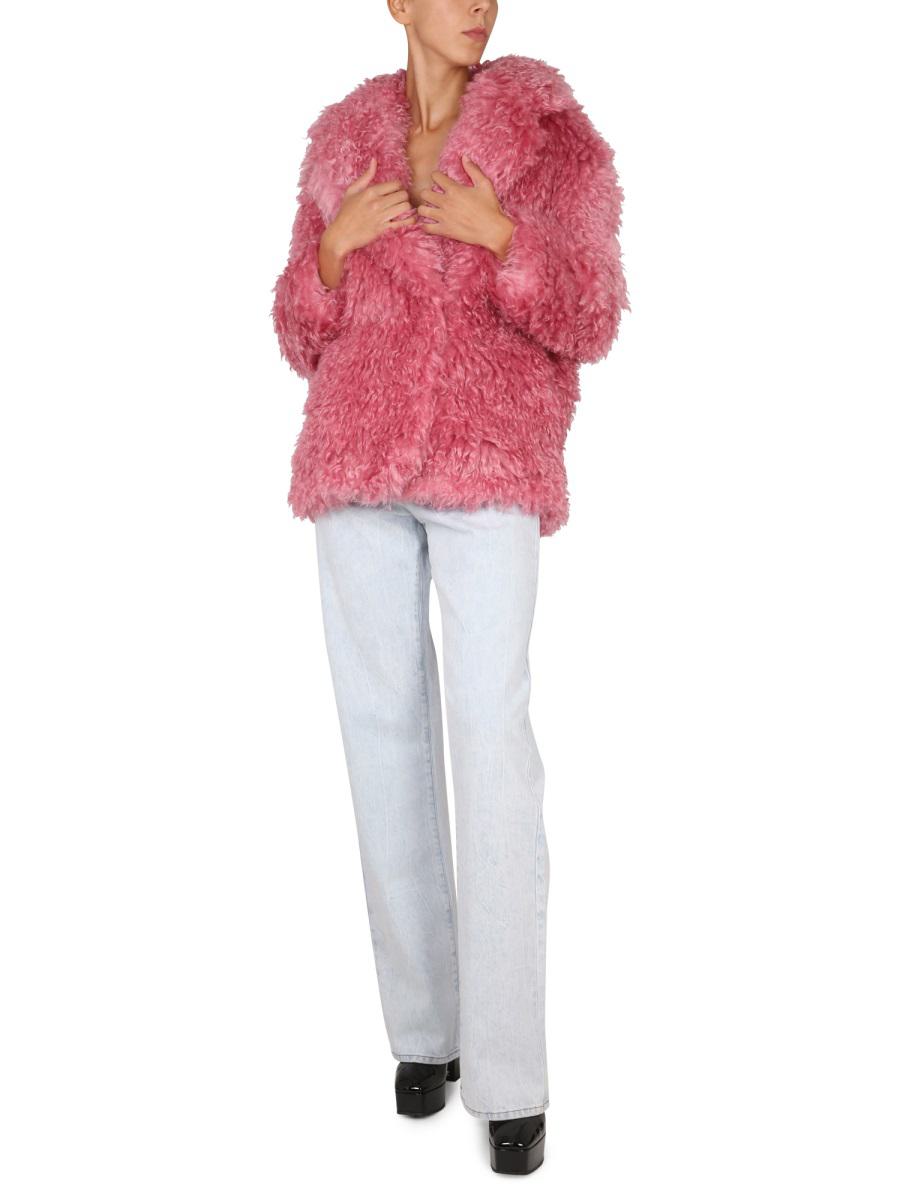 Shop Becagli Since 1994 Mohair Fur In Pink