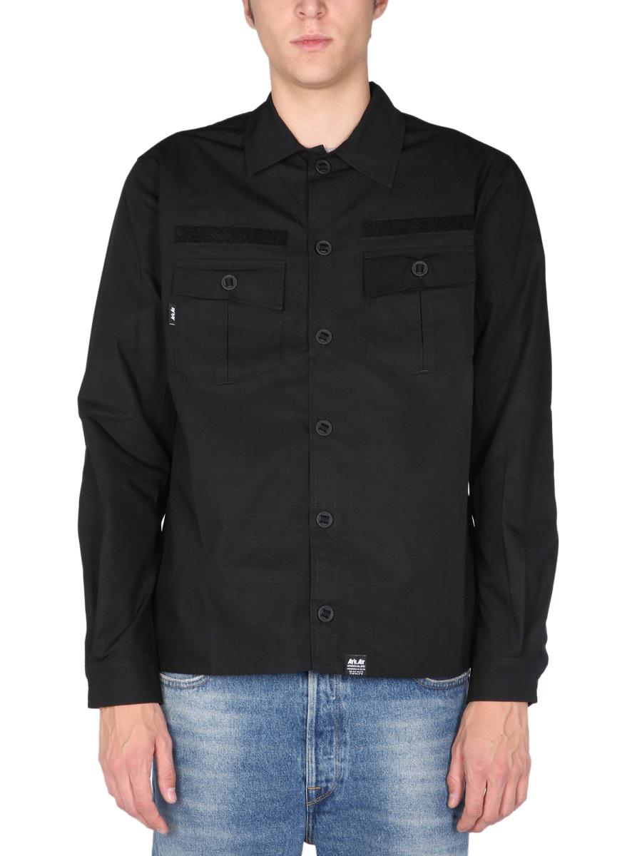 Shop Arkair "utility" Shirt In Black