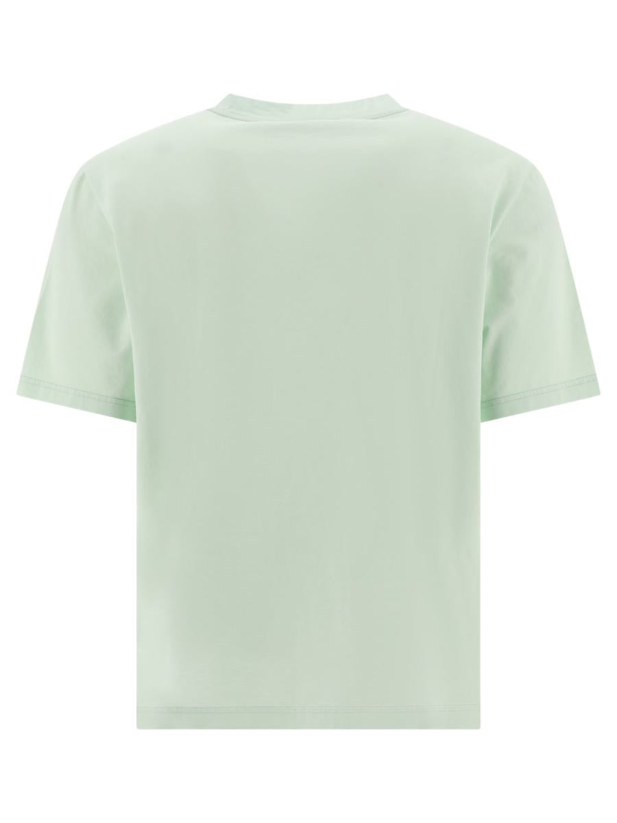 Shop Palm Angels "logo" T-shirt In Green