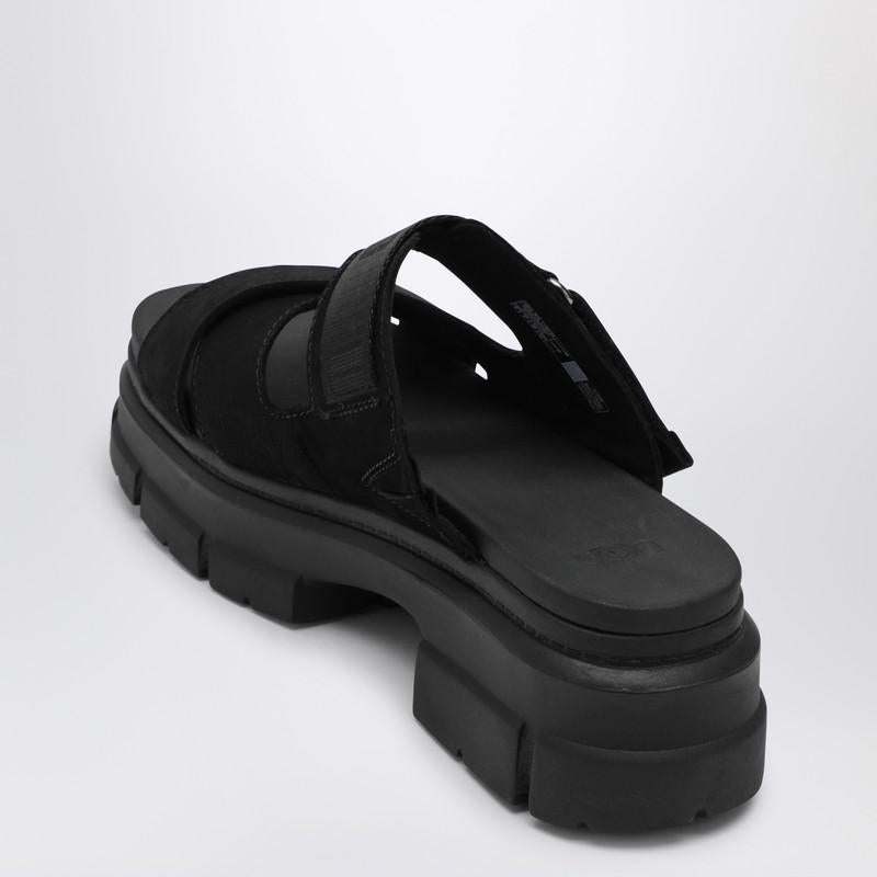 Shop Ugg Nubuck And Fabric Ashton Slipper In Black