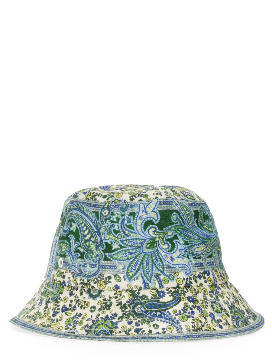 Zimmermann Canvas Bucket Hat In Multi