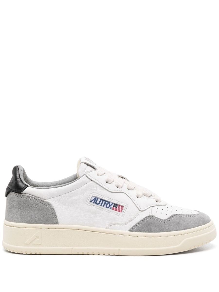 Autry Medalist Sneakers In Gray Suede Calf Leather
