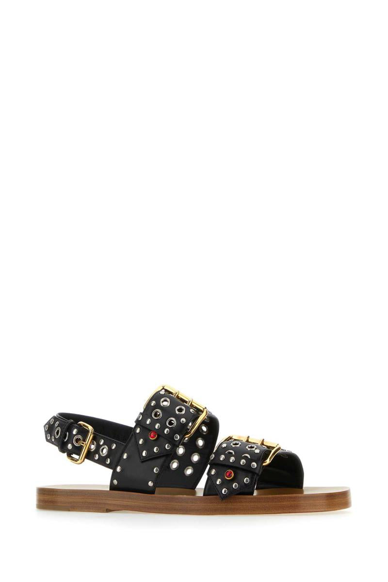 Shop Gucci Sandals In Black