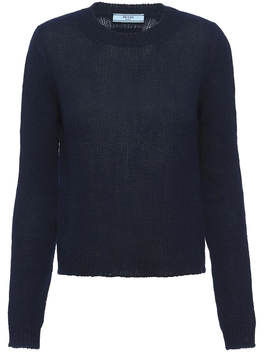 Shop Prada Cashmere Choker F 5 Clothing In Blue