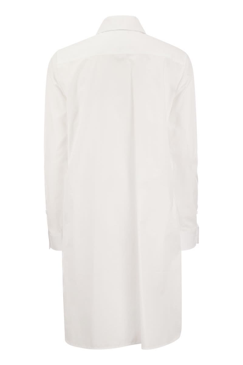 Shop Max Mara Juanita - Poplin Chemise Dress In White