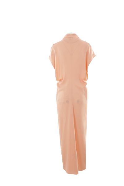 Shop Giorgio Armani Dresses In Peach Beige