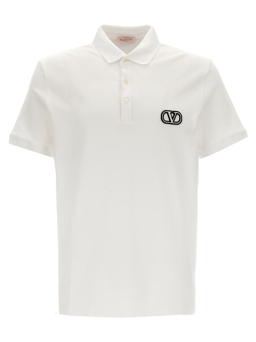 Valentino Garavani Polo  'vlogo Signature' In White