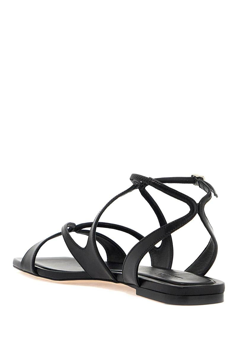 Shop Jimmy Choo Ayla Flat Sandals In Black