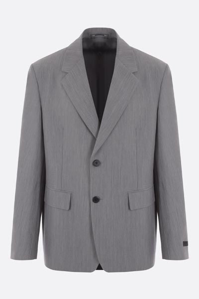 Prada Jackets And Vests In Gray